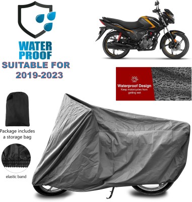 PAGORA Waterproof Two Wheeler Cover for Hero(Glamour FI, Grey)