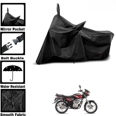 DeepShakshi AUTOMOTIVE Two Wheeler Cover for Bajaj(Discover 125 DTS-i, Black)