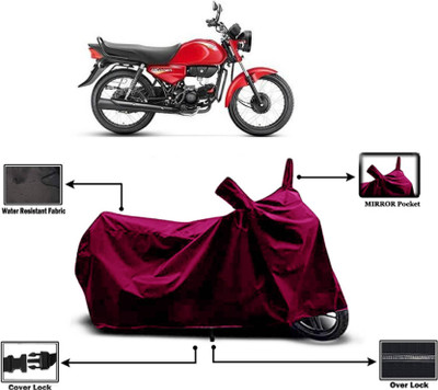 AASHTIK MART Two Wheeler Cover for Hero(HF Dawn, Maroon)