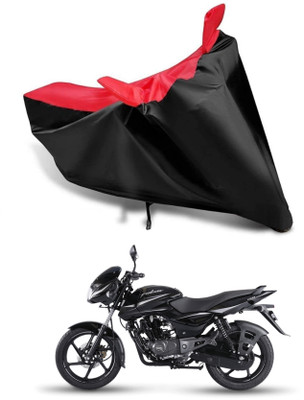 KEDIT Two Wheeler Cover for Bajaj(Pulsar 180 BS6, Red, Black)