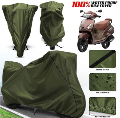 AutoGalaxy Waterproof Two Wheeler Cover for TVS(Jupiter, Green)