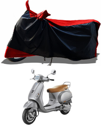 DeepShakshi AUTOMOTIVE Waterproof Two Wheeler Cover for Vespa(Vespa, Black)