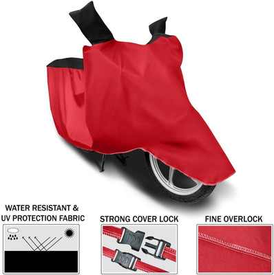 DeepShakshi AUTOMOTIVE Two Wheeler Cover for Bajaj(Pulsar RS 200, Red, Black)