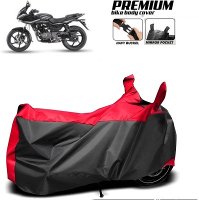 smwzxyu Waterproof Two Wheeler Cover for Bajaj(Pulsar NS 200, Red, Black)