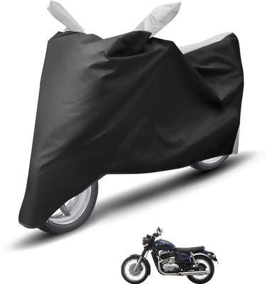Caronix Waterproof Two Wheeler Cover for JAWA(Forty Two, Silver)
