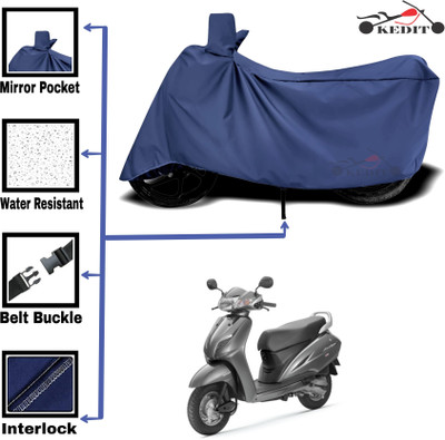 AASHTIK MART Two Wheeler Cover for Honda(Activa, Blue)