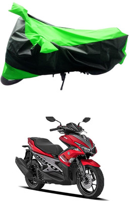 MMSSTAR Waterproof Two Wheeler Cover for Yamaha(Aerox 155 Maxi, Green, Black)