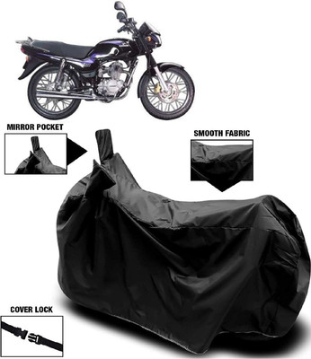 MMSSTAR Waterproof Two Wheeler Cover for Bajaj(Caliber, Black)