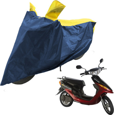 RiderShine Two Wheeler Cover for Indus(Yo Electron, Blue, Yellow)