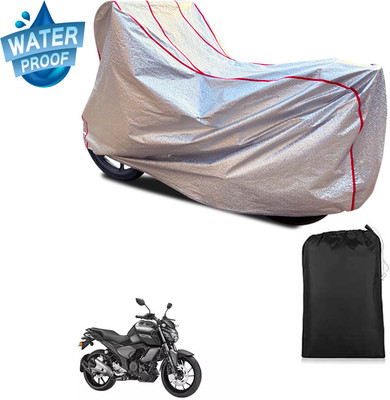 GOSHIV-car and bike accessories Waterproof Two Wheeler Cover for Yamaha(FZ16, Silver)