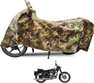 Euro Care Waterproof Two Wheeler Cover for Royal Enfield(Standard 350, Black)