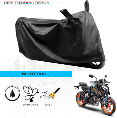 ANTHUB Waterproof Two Wheeler Cover for KTM(250 Duke, Black)