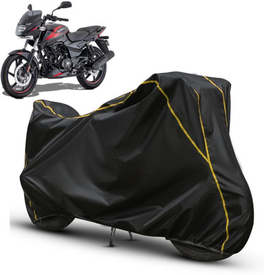 AutoGalaxy Waterproof Two Wheeler Cover for Bajaj(Pulsar 150, Black, Yellow)