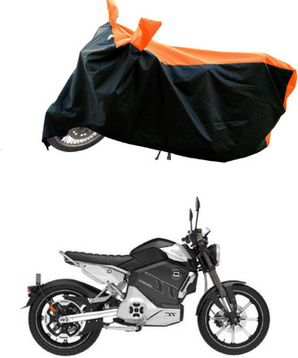 DeepShakshi AUTOMOTIVE Waterproof Two Wheeler Cover for Revolt(RV Cafe Racer BS6, Orange)