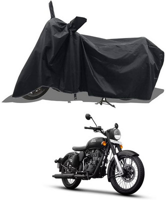 PAGORA Waterproof Two Wheeler Cover for Royal Enfield(Classic Stealth Black, Black)