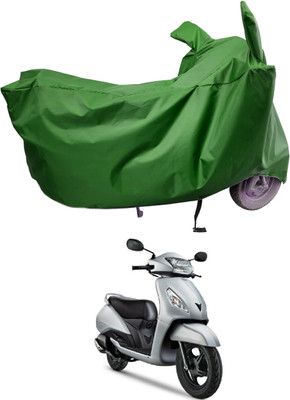 Amexride Two Wheeler Cover for TVS(Jupiter Grande BS6, Green)