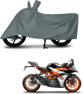 DeepShakshi AUTOMOTIVE Waterproof Two Wheeler Cover for KTM(RC 390, Grey)