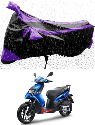 Mdstar Waterproof Two Wheeler Cover for Aprilia(SR 125, Purple, Black)