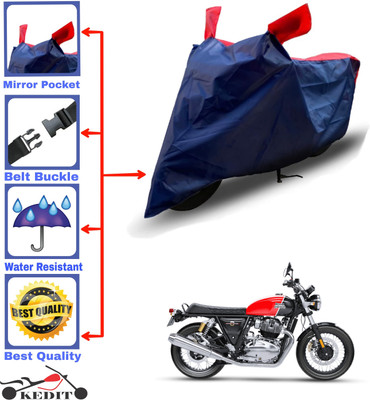 AASHTIK MART Two Wheeler Cover for Royal Enfield(Continental GT 650, Red, Blue)
