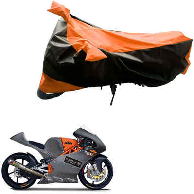Mdstar Waterproof Two Wheeler Cover for Honda(Dream, Black, Orange)