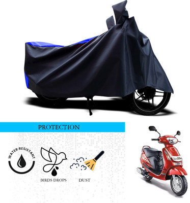 ANTHUB Waterproof Two Wheeler Cover for Mahindra(Duro 125, Black, Blue)