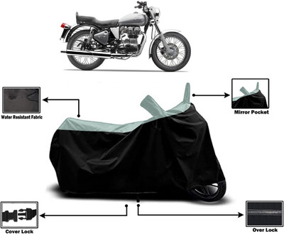 Amexride Two Wheeler Cover for Royal Enfield(Electra 5S, Multicolor)