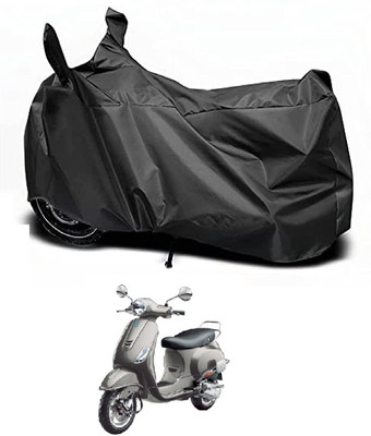 Auto Hub Waterproof Two Wheeler Cover for Vespa(Vespa VXL 125, Black)