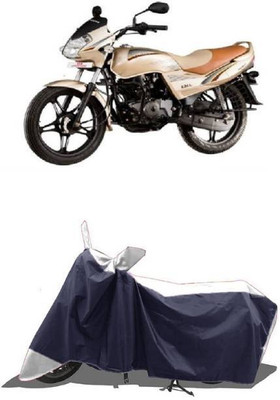 RAAMKM Two Wheeler Cover for Hero, Honda, Bajaj, TVS, Yamaha(Electra Delux, White, Black)