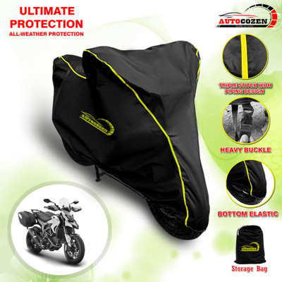 AUTOCOZEN Waterproof Two Wheeler Cover for Ducati(Hyperstrada, Black)