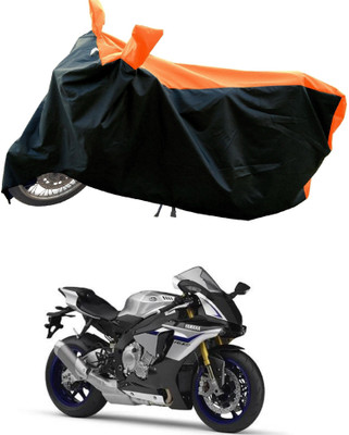 DeepShakshi AUTOMOTIVE Waterproof Two Wheeler Cover for Yamaha(YZF R1 M BS6, Orange)