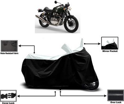 Amexride Two Wheeler Cover for Royal Enfield(Continental GT, White)