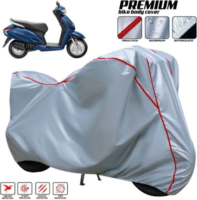 OliverX Waterproof Two Wheeler Cover for Honda(Activa 5G, Silver, Red, Multicolor)