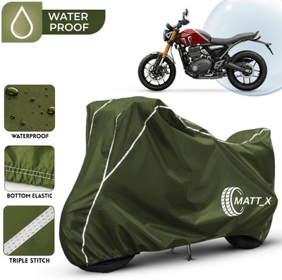 MATT_X Waterproof Two Wheeler Cover for Triumph(Speed Twin, Multicolor, Green, White)