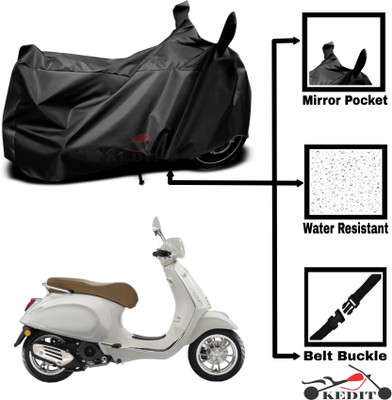 KEDIT Two Wheeler Cover for Vespa(Vespa, Black)