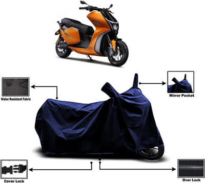 Amexride Two Wheeler Cover for Everve Motors(EF1, Blue)