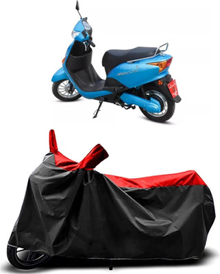 KEDIT Two Wheeler Cover for Hero(Electric Zippy, Red, Black)