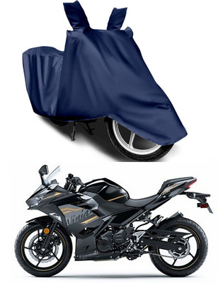Furious3D Two Wheeler Cover for Kawasaki(Ninja 400, Blue)