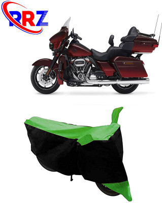RRZ Waterproof Two Wheeler Cover for Harley Davidson(CVO Limited, Black, Green)