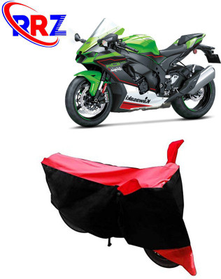 AutoGalaxy Waterproof Two Wheeler Cover for Kawasaki(Ninja ZX-10R, Black, Red)