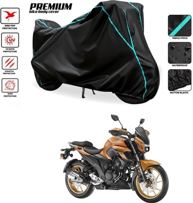 SThanaveX Two Wheeler Cover for Yamaha(FZ-S, Black)