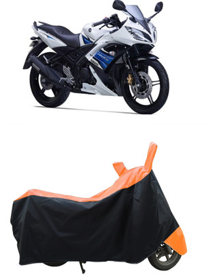 Coxtor Waterproof Two Wheeler Cover for Yamaha(YZF R15S BS6, Orange)
