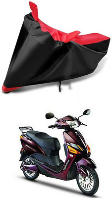 AutoGalaxy Waterproof Two Wheeler Cover for Hero(Electric Optima Plus, Red, Black)