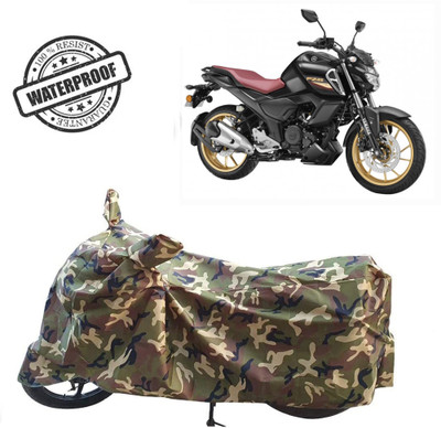 ROYAL AUTO MART Waterproof Two Wheeler Cover for Yamaha(FZ 25, Green, Multicolor)