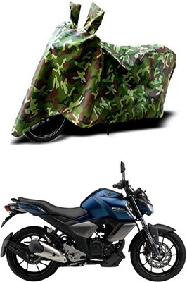 Mdstar Waterproof Two Wheeler Cover for Yamaha(FZ S FI New BS6, Green)