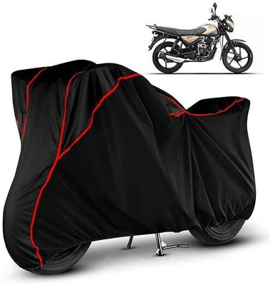 DeepShakshi AUTOMOTIVE Waterproof Two Wheeler Cover for Bajaj(CT110, Black, Red)