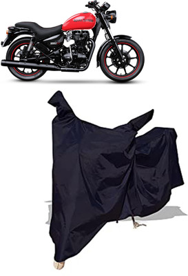 Amexride Two Wheeler Cover for Royal Enfield(Thunderbird 350, Black)