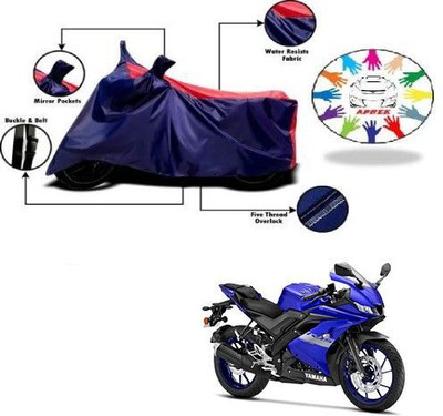 DeepShakshi AUTOMOTIVE Waterproof Two Wheeler Cover for Yamaha(R15 V3, Blue, Red)