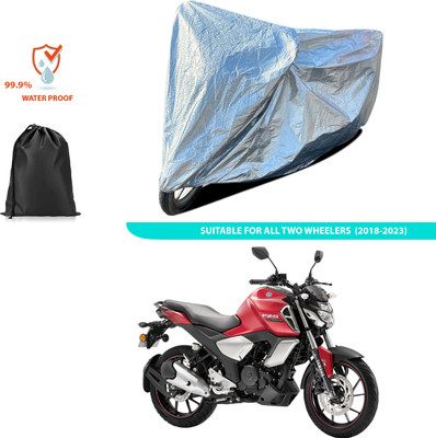 CODOKI Waterproof Two Wheeler Cover for Yamaha(FZ-FI, Silver)