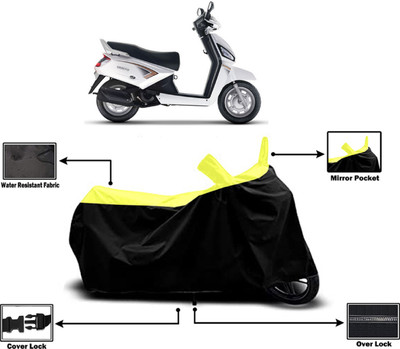 Amexride Two Wheeler Cover for Mahindra(Gusto, Yellow)
