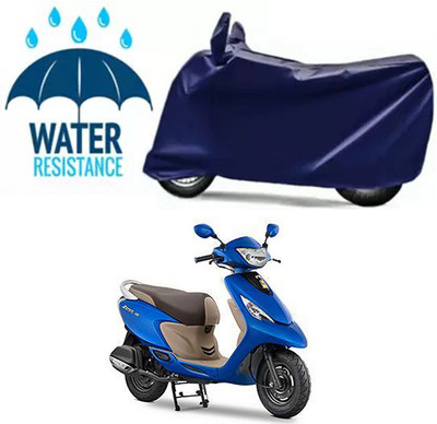 Furious3D Two Wheeler Cover for TVS(Scooty Zest, Blue)